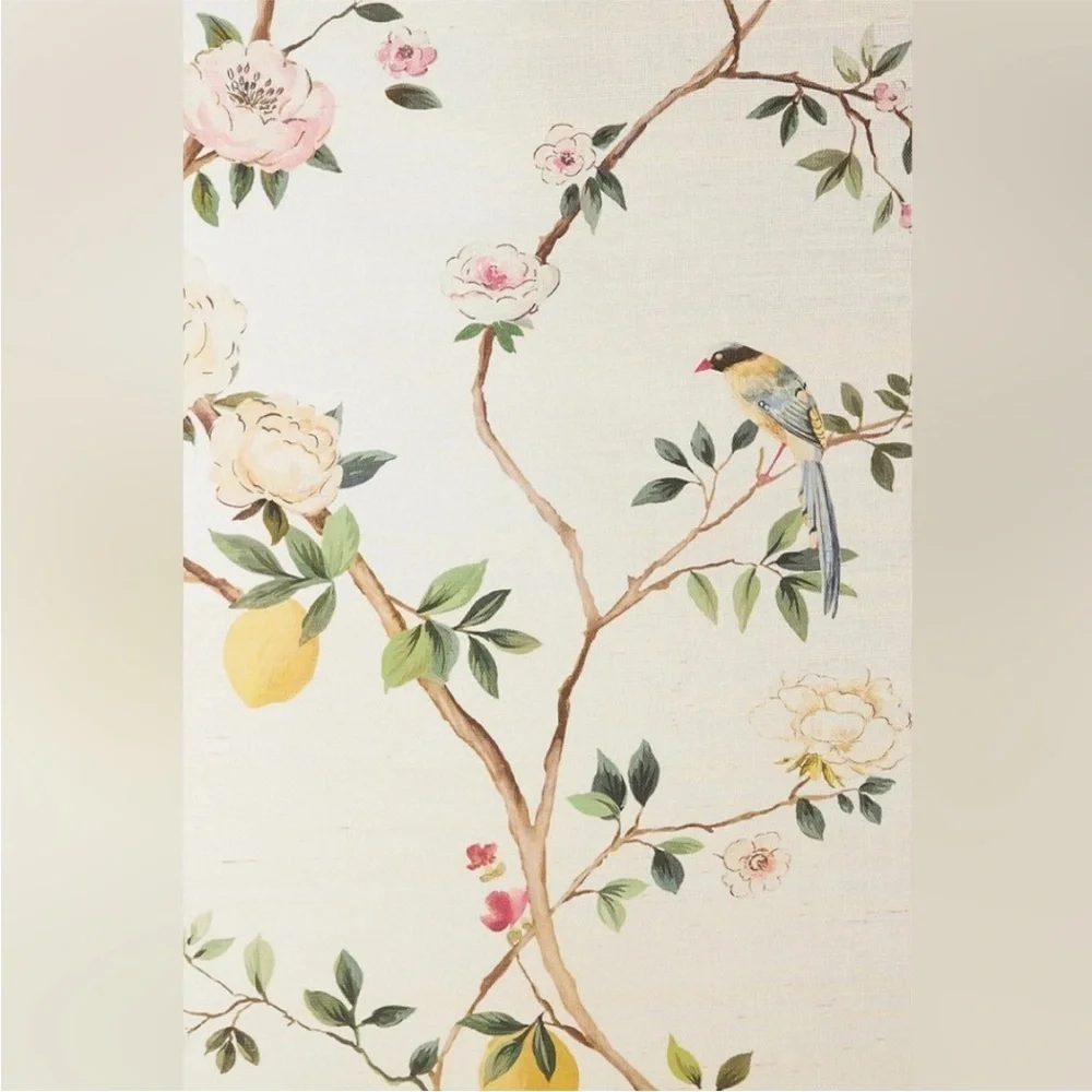 Anthropologie Blossom Chinoisserie Mural NWT